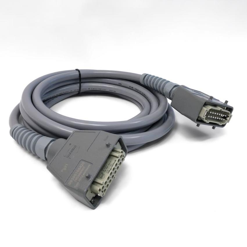 Ultralite Lastkabel HB16, 18x2.5mm², 20m, SCHWARZ, Tü/Tü 16pol Stecker/Buchse mit Lapp SKINTOP® BS Kunststoffverschr.