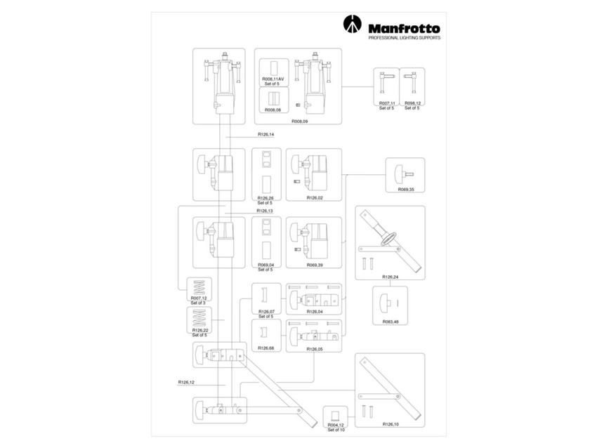 MANFROTTO BOTTOM COLUMN Manfrotto-Lighting / Avenger / Ersatzteil