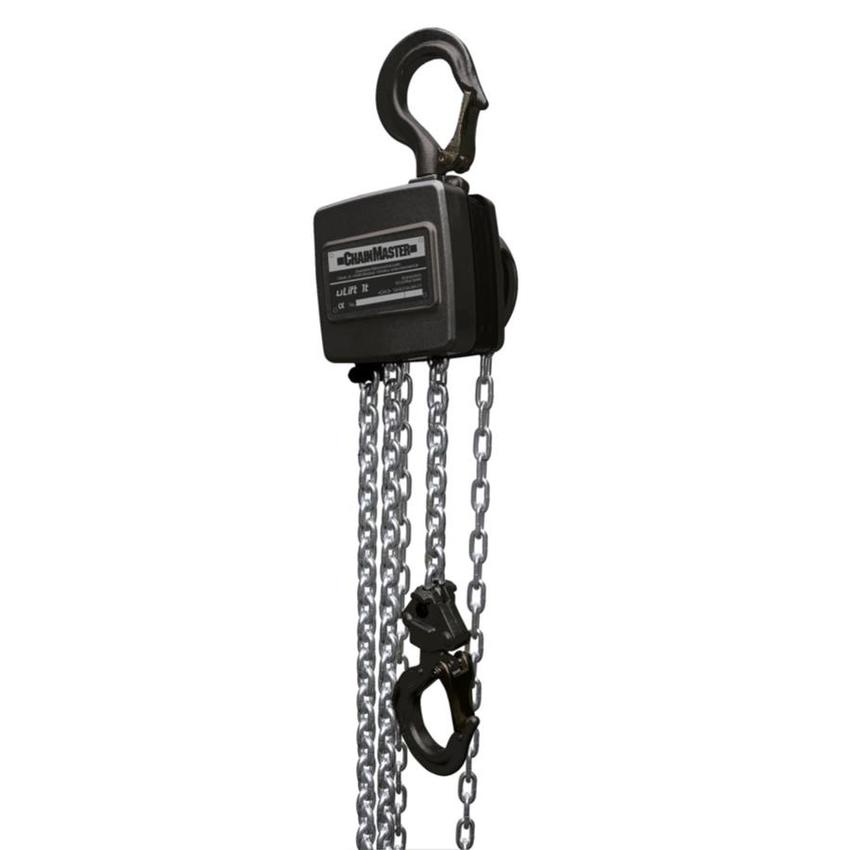 Chain Master uLift 1000kg Nur noch 10 Stück Lieferbar Handkettenzug mit 10m Kette und Kettenspeicher, SCHWARZ