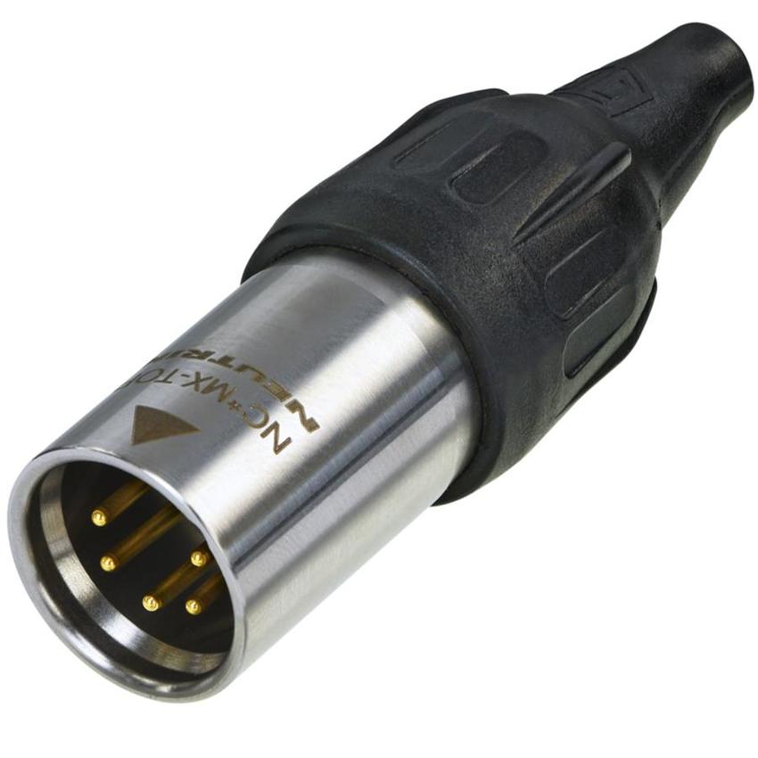 Neutrik 5pol-XLR strapazierfähiger Kabelstecker mit Metallgehäuse aus rostfreiem Stahl, Goldkontakte, IP65