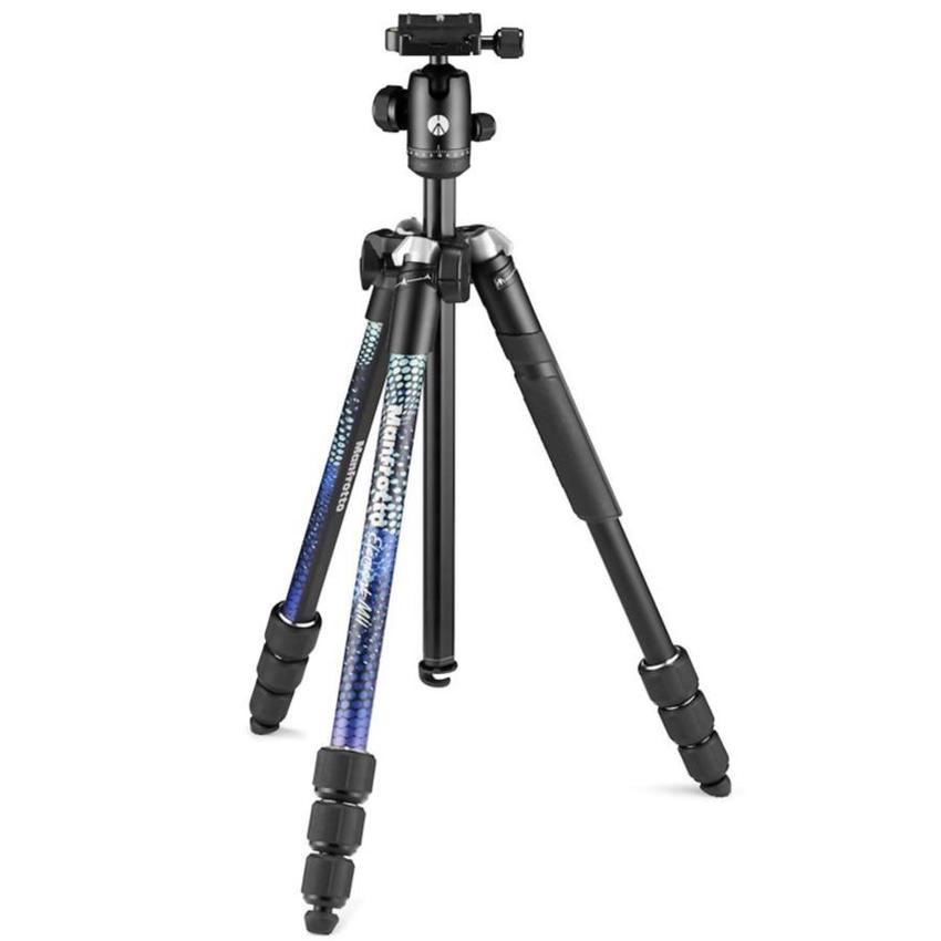 MANFROTTO Element MII Aluminium, Blau Fotostativ mit Kopf -- RESTPOSTEN!!!