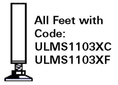 Ultralite Maxistage Steckfuß 80cm, 60x60x3mm, Fuß Ø80mm aus Polyamid ca. 3cm höhenverst., Lastenvert., Filz