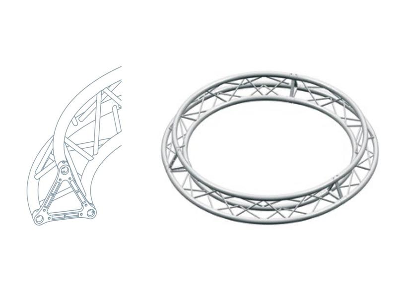 Litec TX25SC600A8  PREIS AUF ANFRAGE !!! ST 25 cm. triangular - Circle ext. diam. cm. 600, 8 sect.