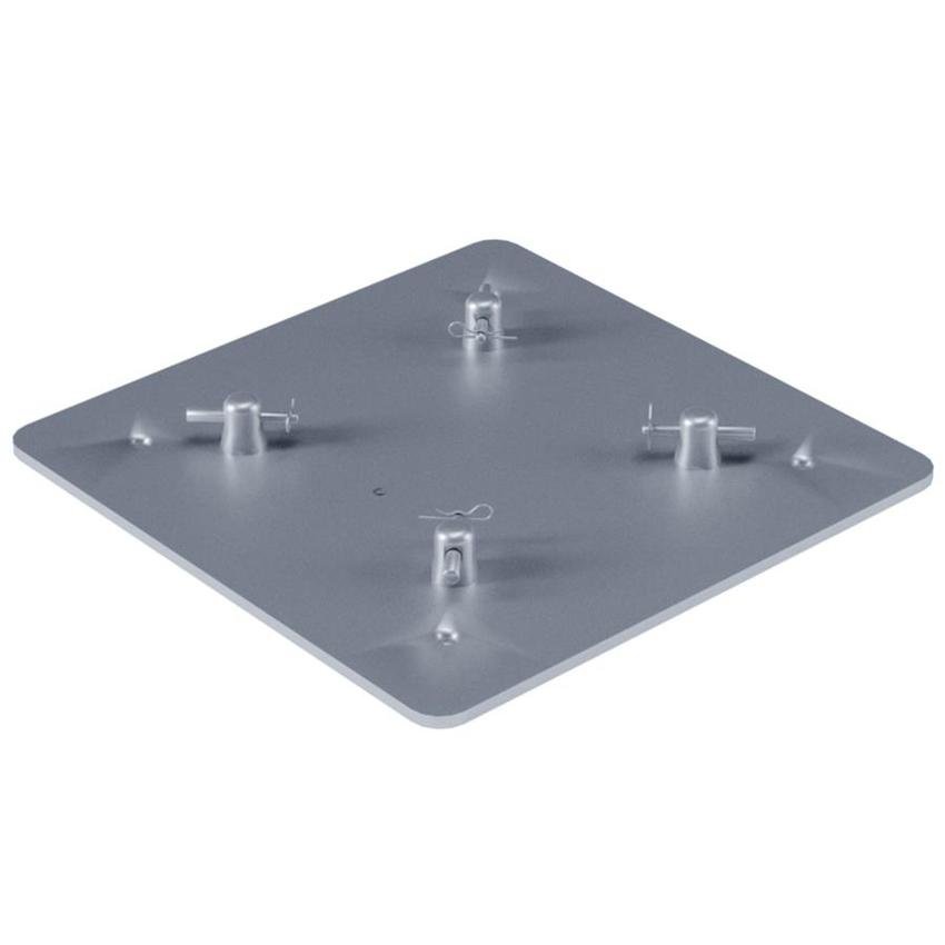 Litec FP30M  Universal 29cm truss large floor plate, 500x500 8mm thick, (incl. connectors K370) schwarz RAL 9005 M