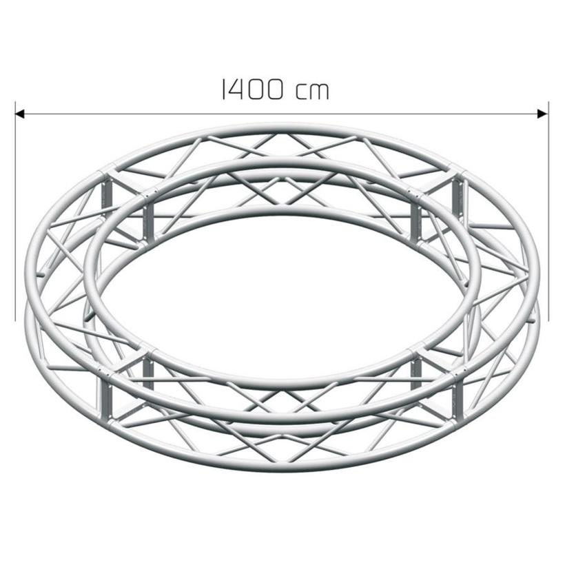 LITEC QX30SAC1400A12 ST 29 cm. square - Circle ext. diam cm. 1400, 12 sect