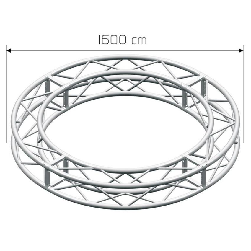 LITEC QX30SAC1600A12 ST 29 cm. square - Circle ext. diam cm. 1600, 12 sect