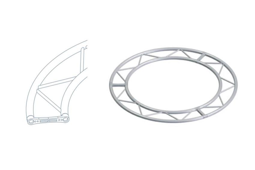 Litec FX30SC300A4P Horizontal ST 29 cm. flat - Hor-circle ext. diam. cm. 300, 4 sect.