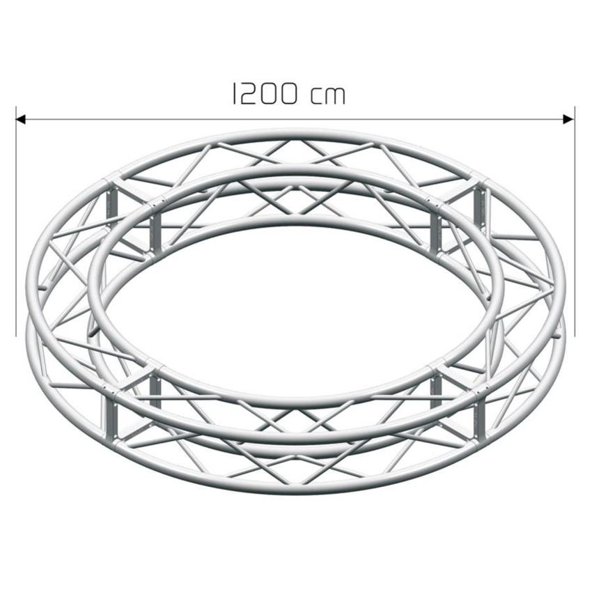 LITEC QX30SAC1200A12 ST 29 cm. square - Circle ext. diam cm. 1200, 12 sect.