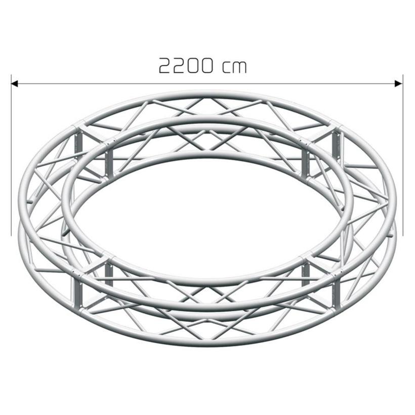 LITEC QX30SAC2200A20 ST 29 cm. square - Circle ext. diam cm. 2200, 20 sect.