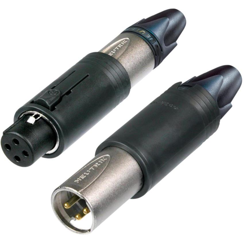 Neutrik 3pol-XLR unisex XLR Kabelstecker, vernickeltes Gehäuse, Silber beschichtete Kontakte