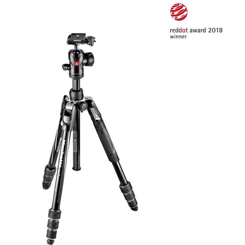 MANFROTTO Befree Advanced Alu Reisestativ Twist mit Kugelkopf, schwarz, inkl. Tragetasche